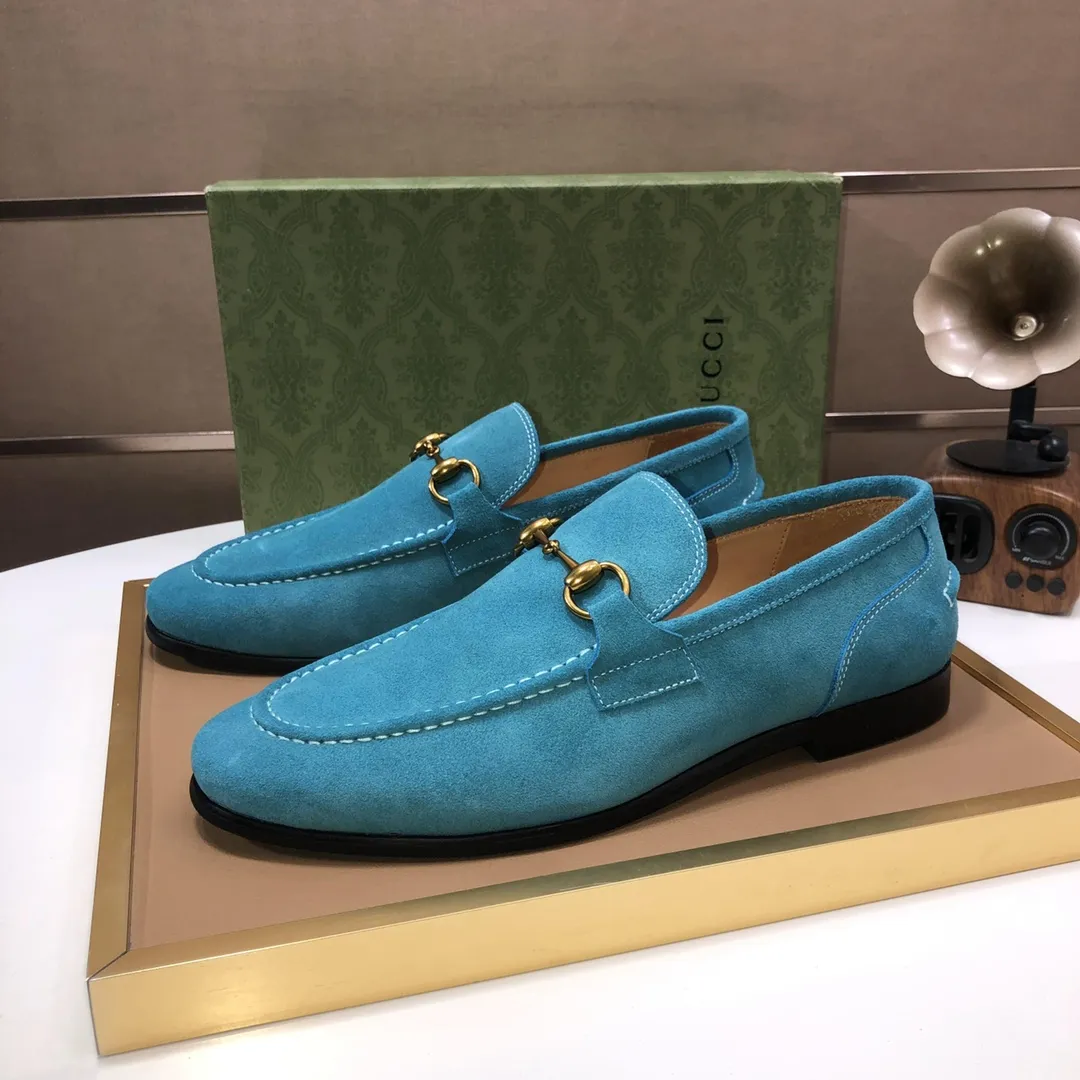 Men's shoes 💰580💰[GUCCI—Gucci] The latest high-end version of Gucci. Official website new model. Available at the same time at counters, the uppers are made of original cowhide imported from Italy/matched with the original special material splicing design concept; "highlight, high-end, grade, extravagance" and exquisite workmanship (original mesh fabric) sole: original factory special outsole size (38-45) (custom-made 45 non-returnable)